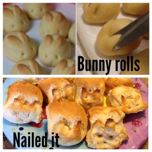 bunny roll pinterest fail