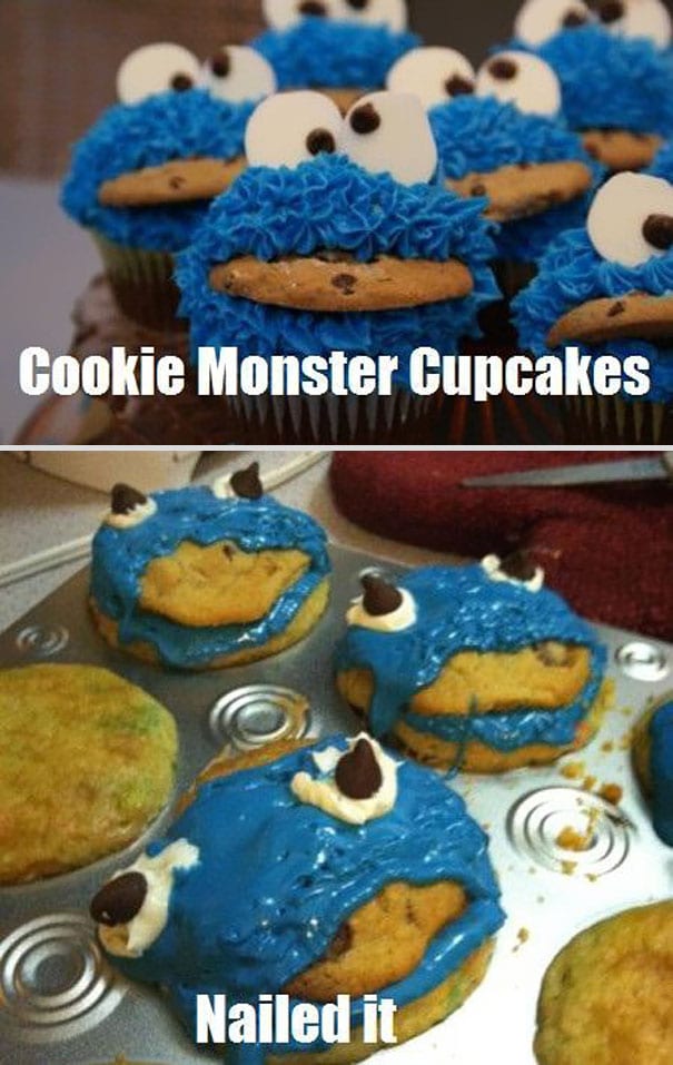 cookie monster pinterest fail