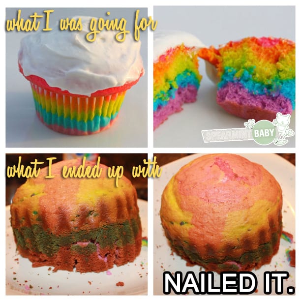 rainbow cake pinterest fail
