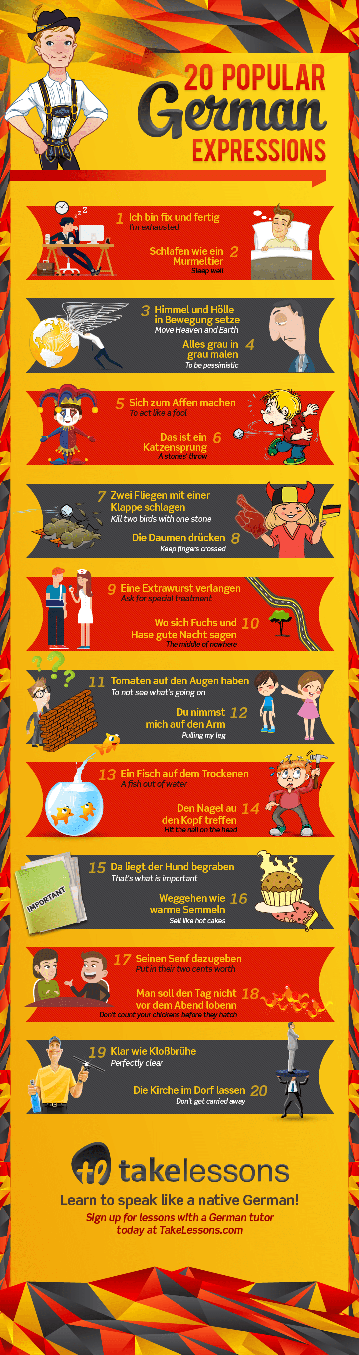 German Sayings Infographic