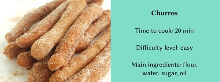 Traditional Spanish dishes - churros