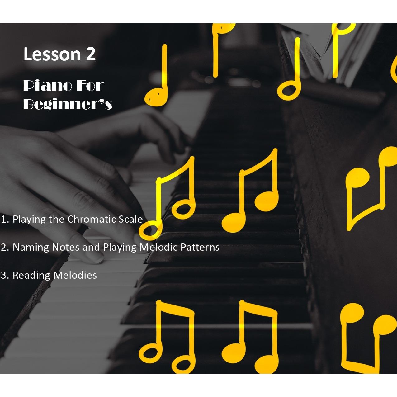 Reading Melodic Patterns - Piano Class