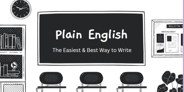 Plain English - The Easiest & Best Way to Write - Writing Class