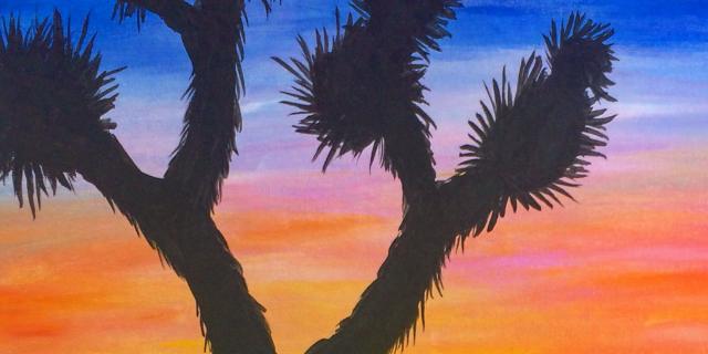 Paint and Sip:Joshua Tree Sunset - Painting Class