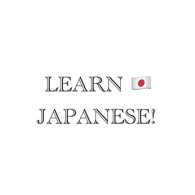 Learn Japanese! - Japanese Class