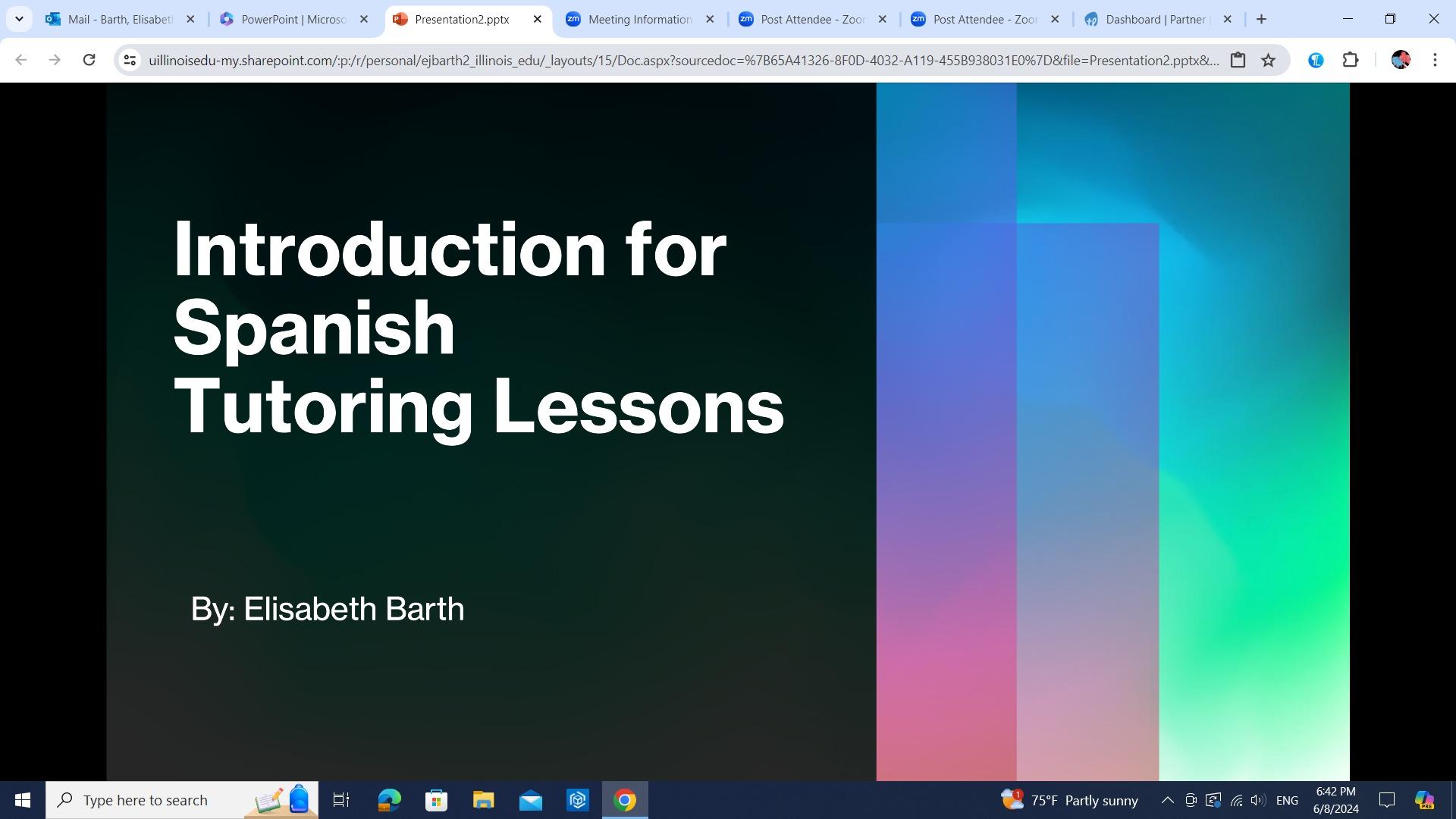 Spanish Tutor Presentation