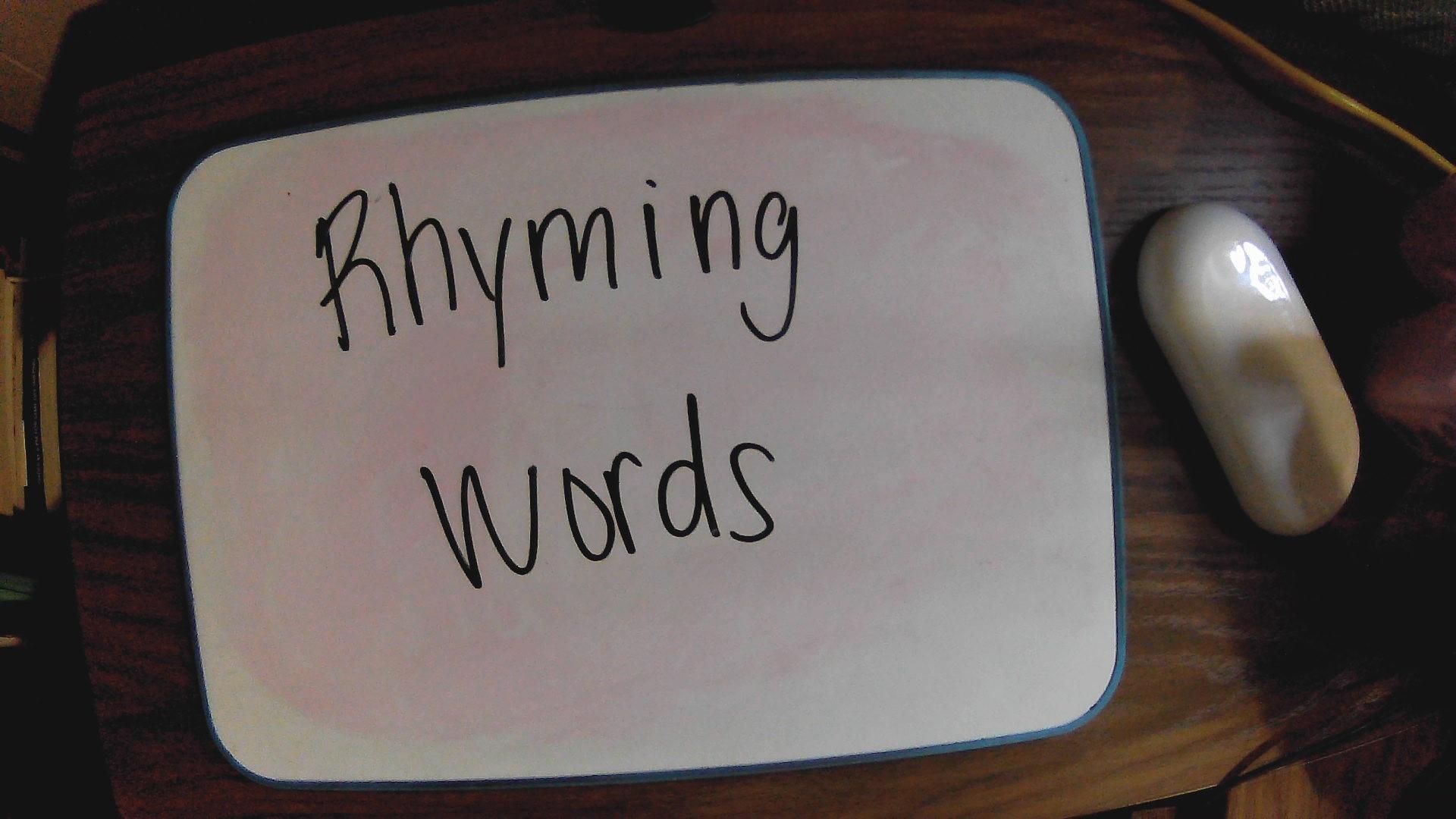 Understanding Rhyming Words