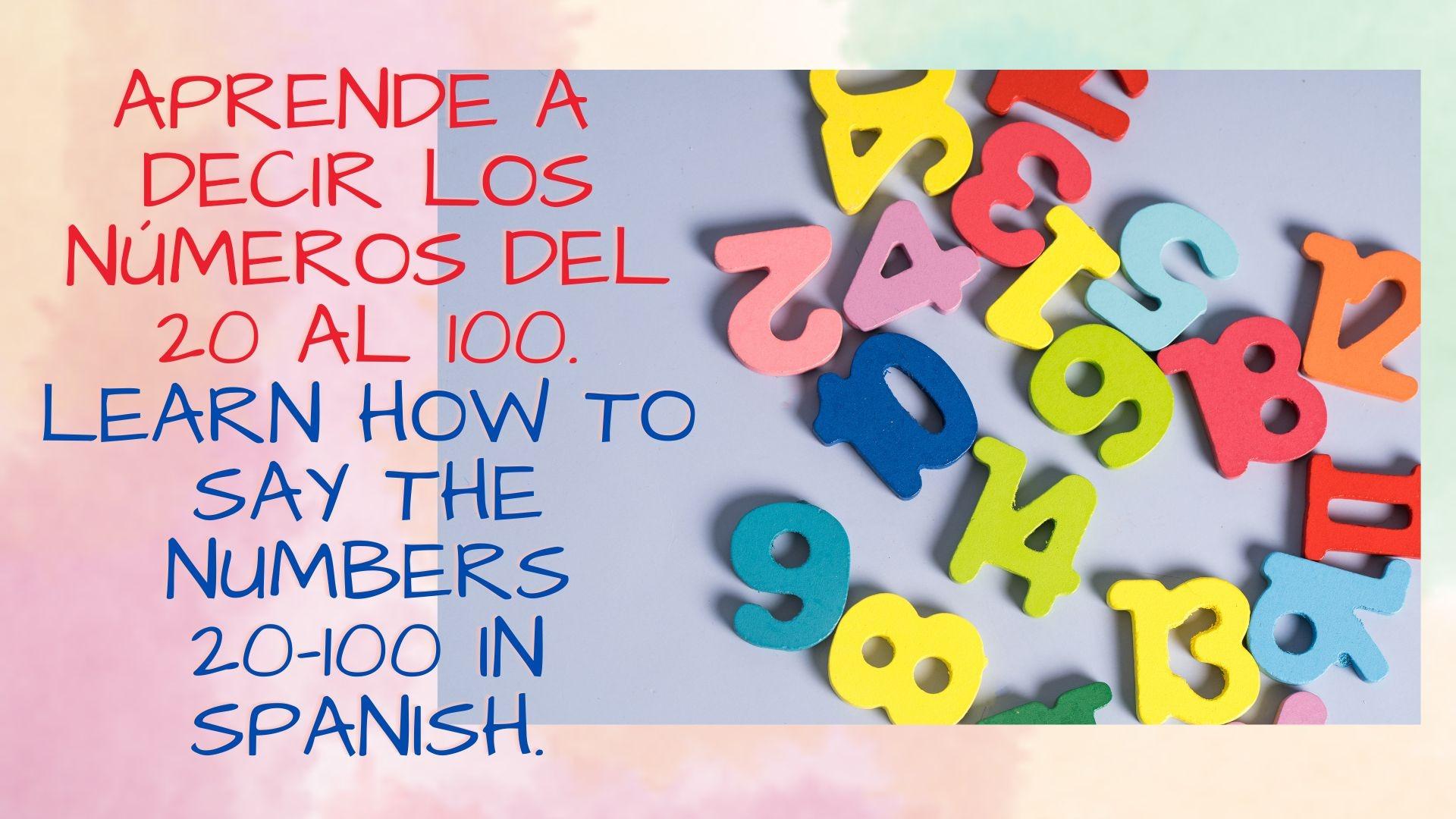 How to count to 100 in Spanish.