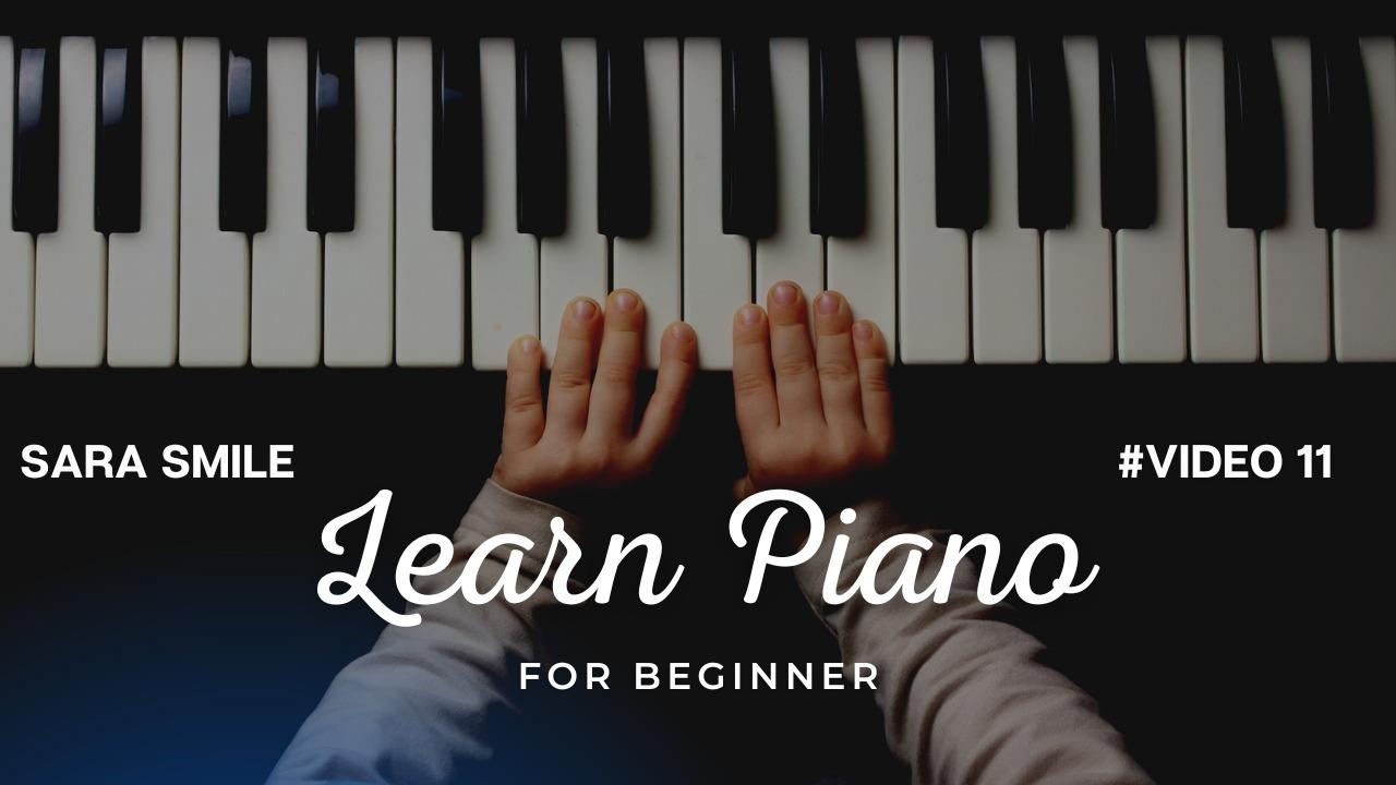 Beginner piano tutorial - Sara smile