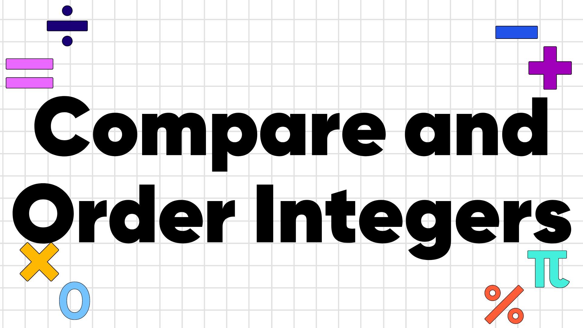 How to Compare and Order Integers
