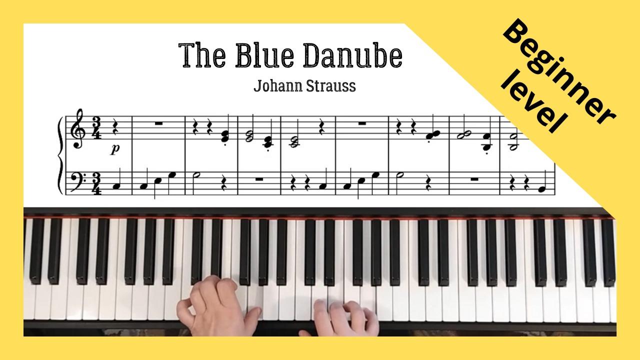 The Blue Danube - Johann Strauss. Beginner Level