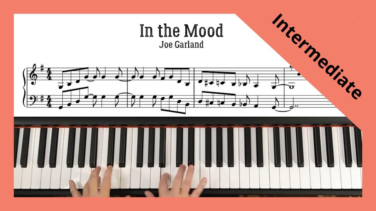 In the Mood - Joe Garland.  Jazz Piano, Intermediate level
