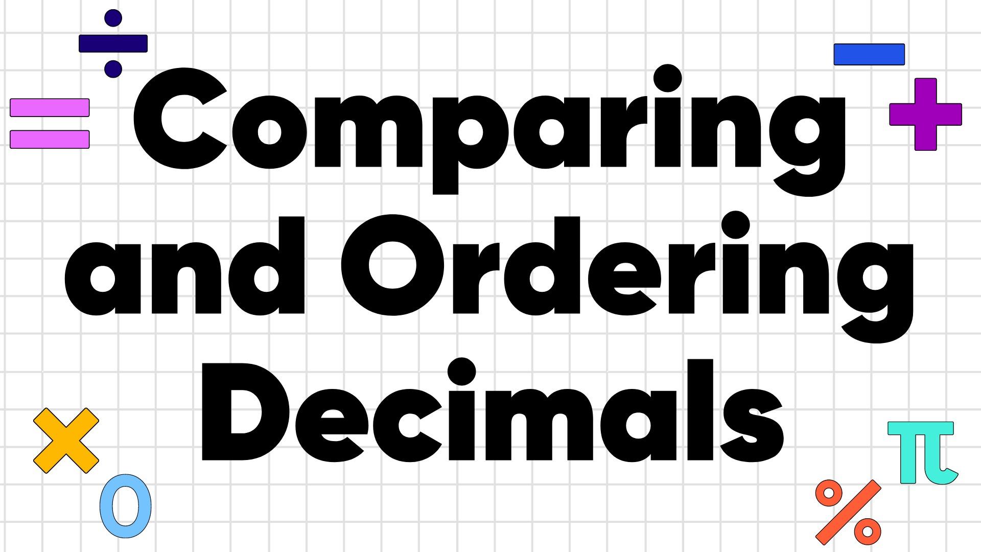 How to Compare and Order Decimals