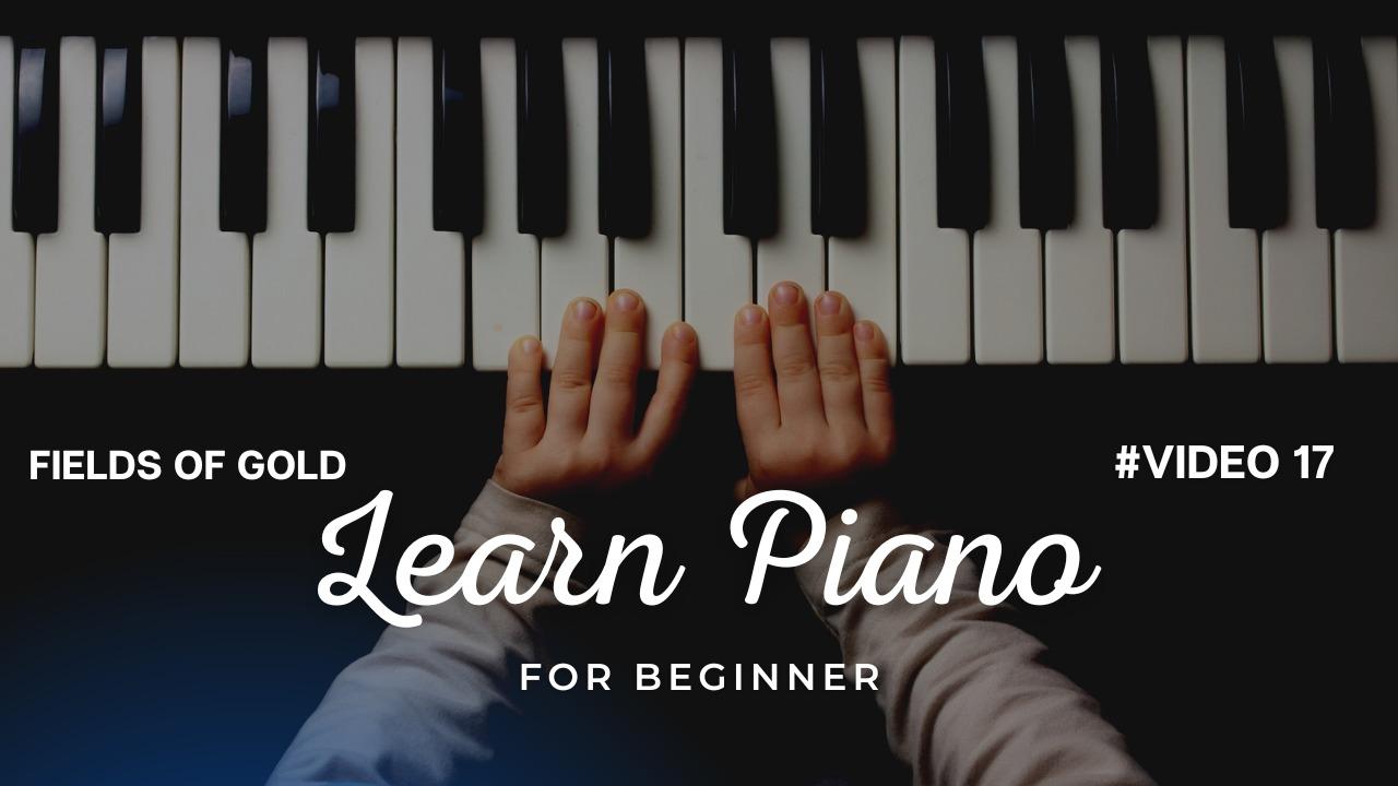 Beginner piano tutorial - Field of golds