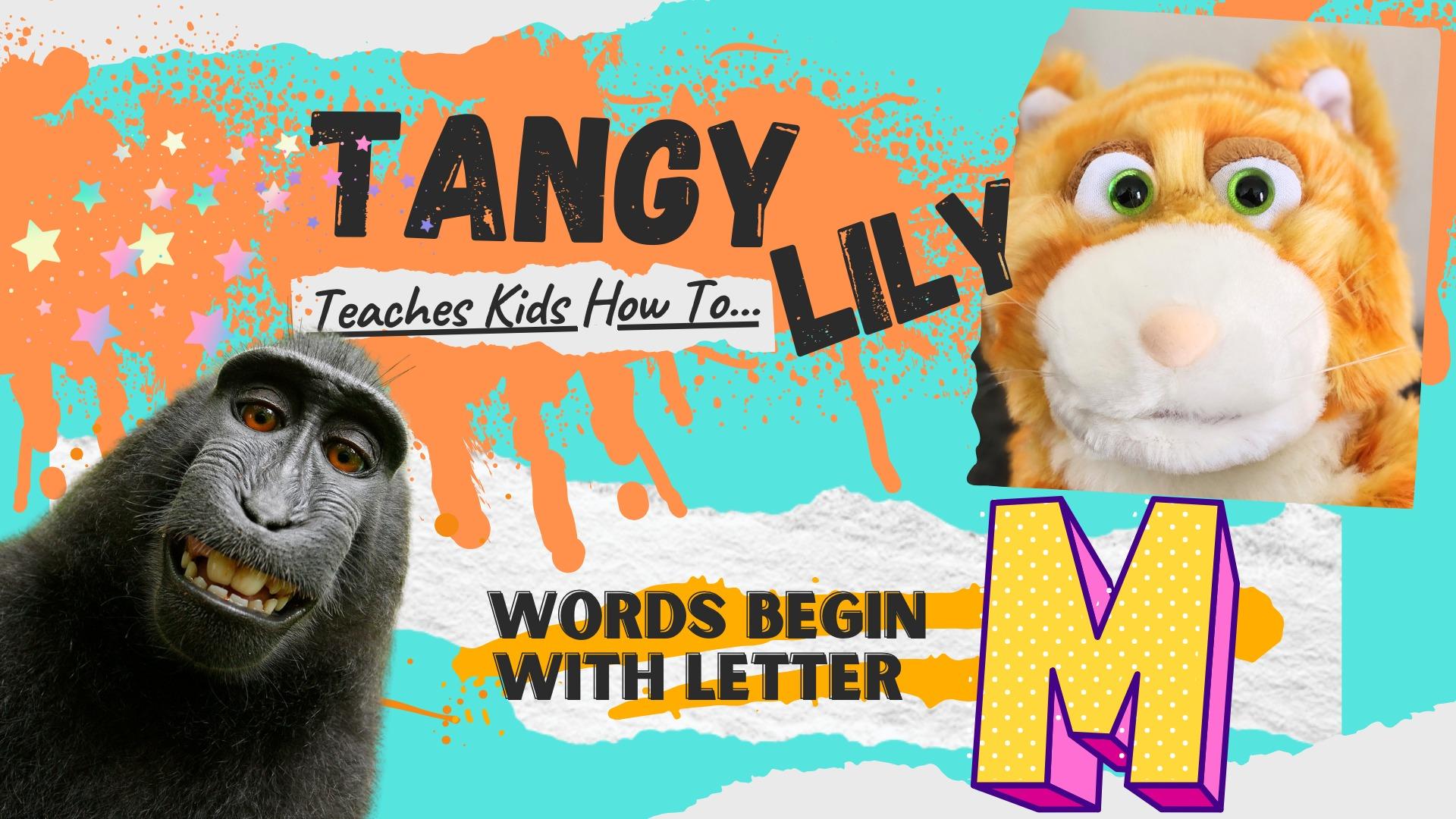 What Words Start With The Letter M? Real Life Monkey and Objects