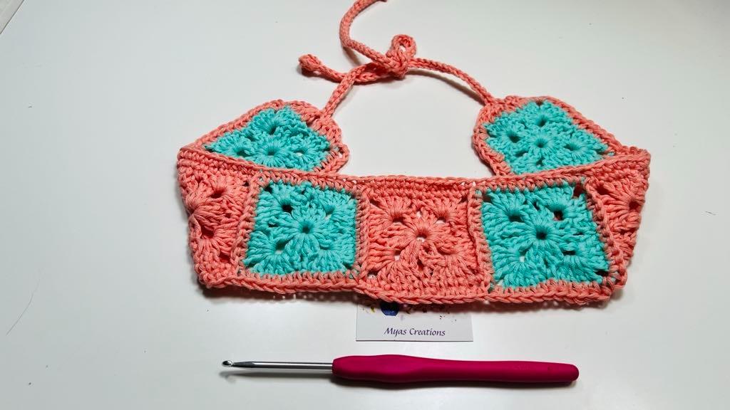 How to Crochet a Granny Square Headband.