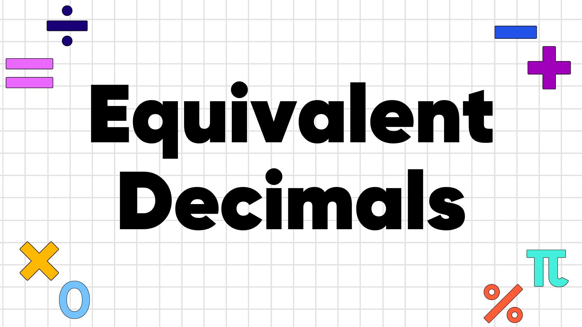 How To Identify Equivalent Decimals