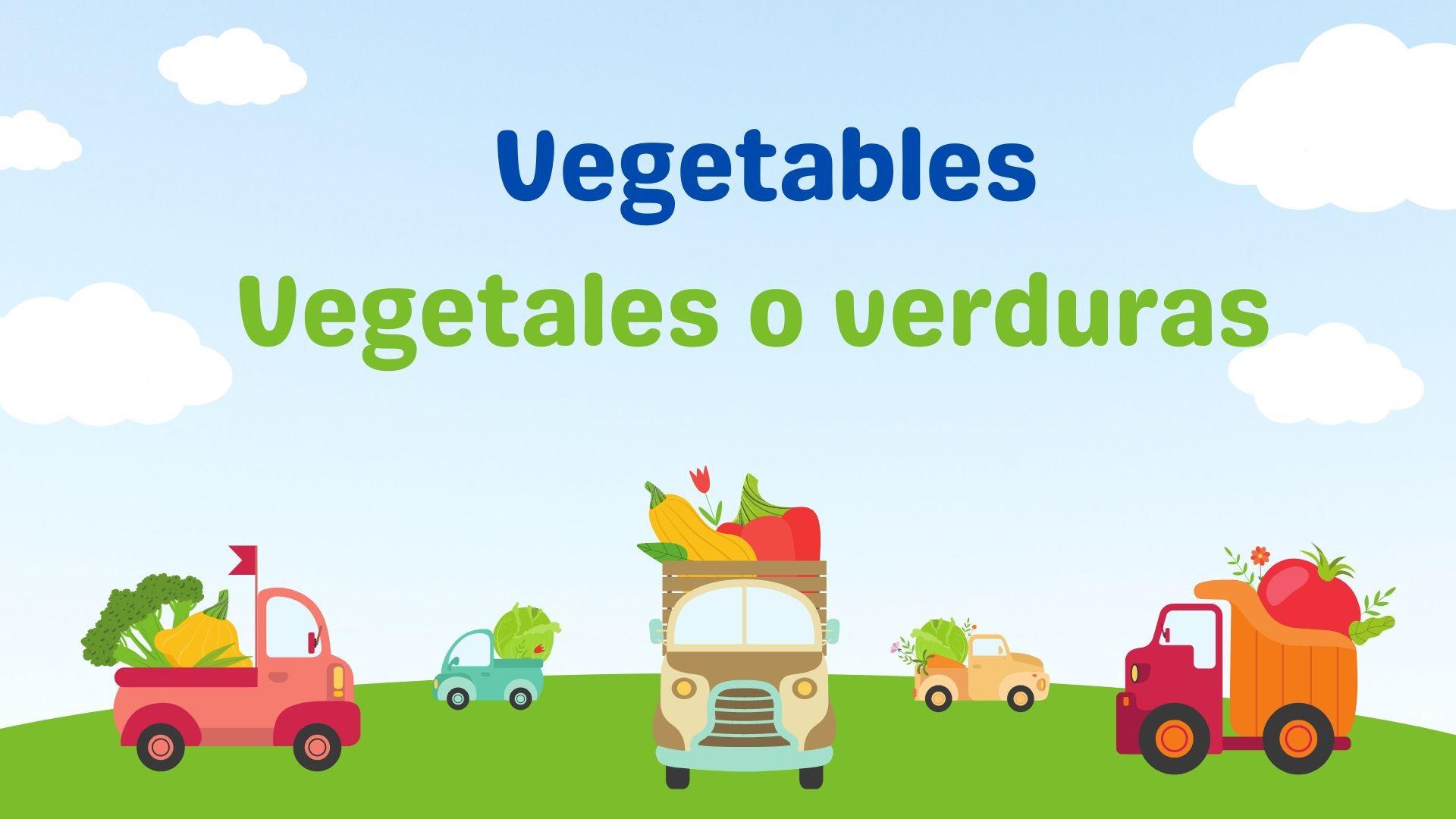 The vegetables in Spanish