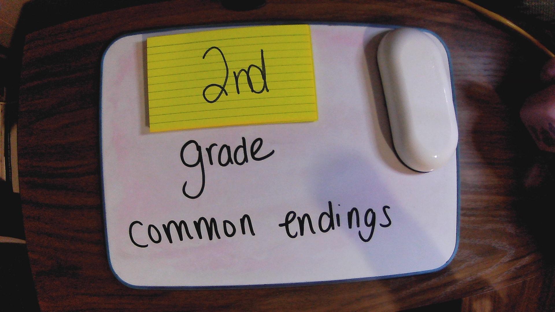Second Grade - Common Word Endings