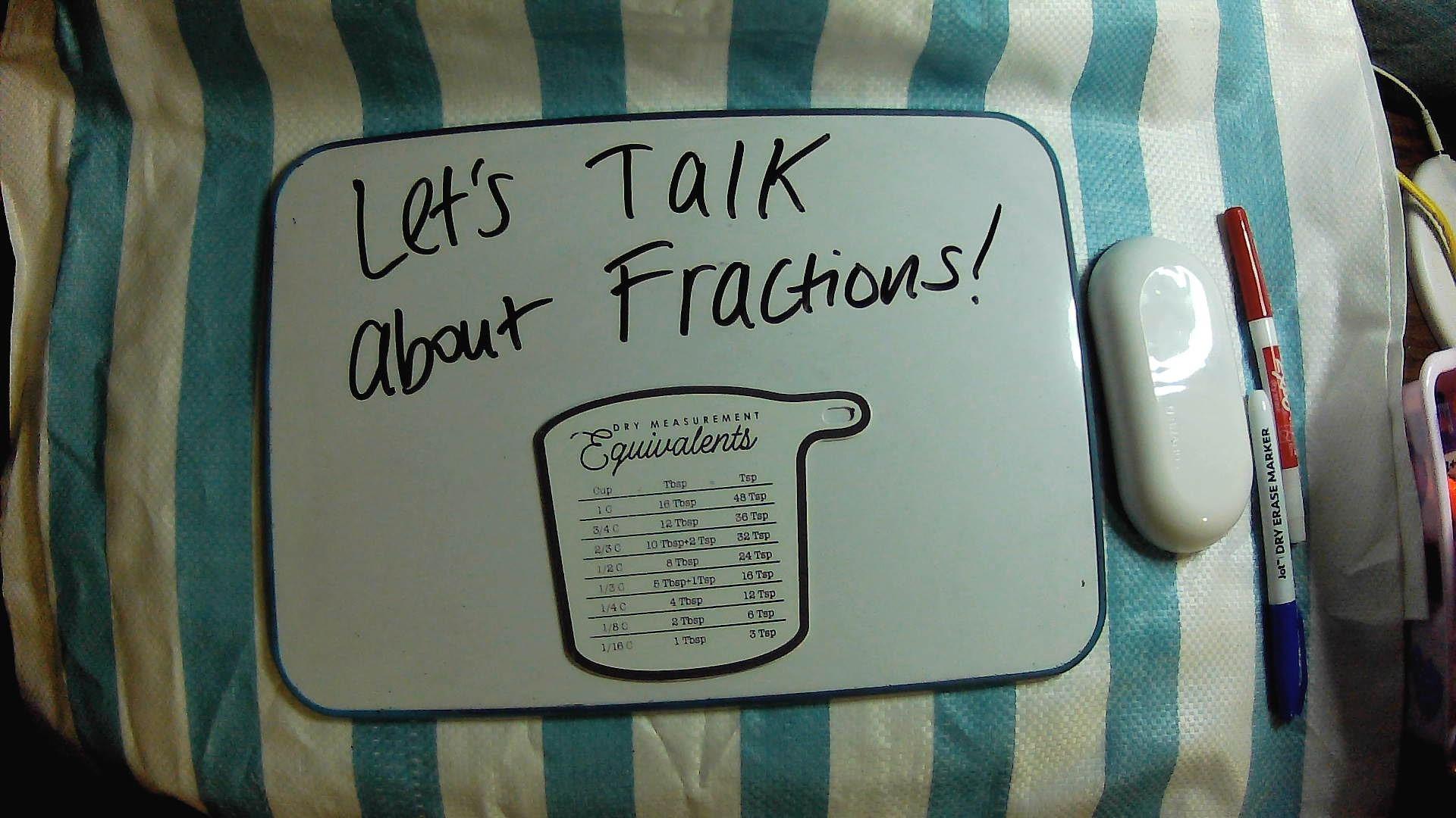 Let's talk about FRACTIONS!