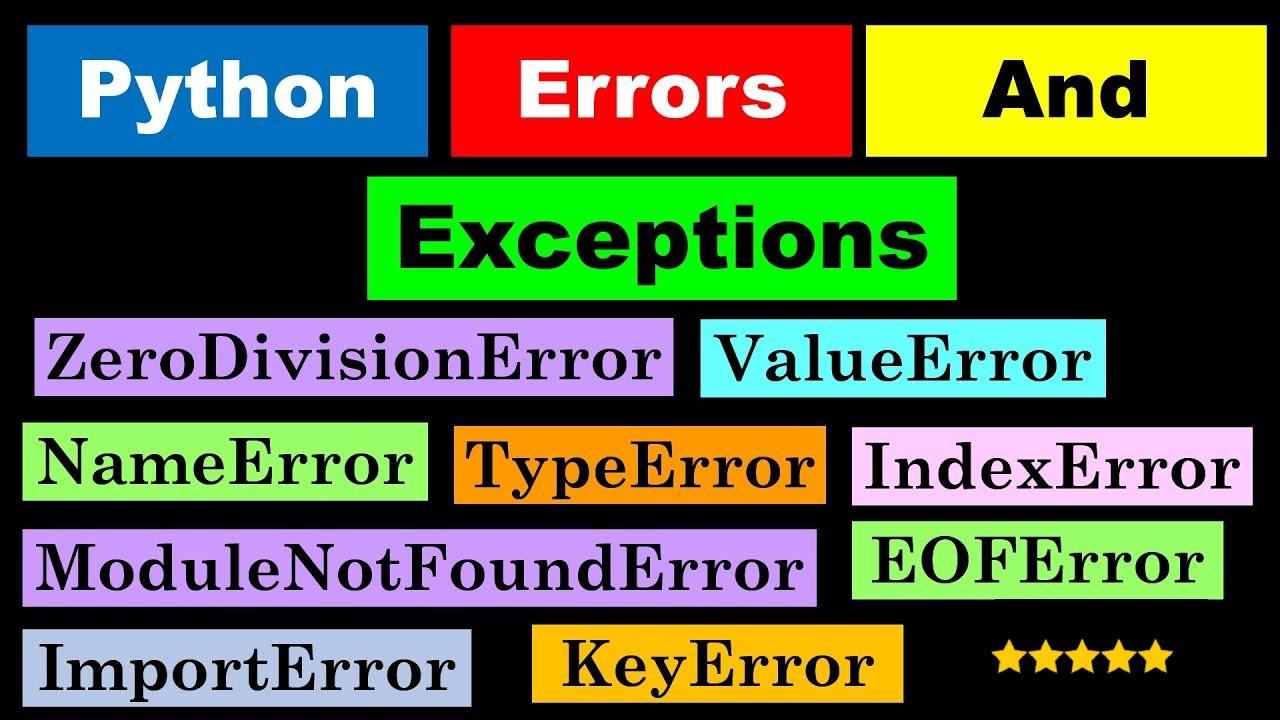 Errors and Exceptions