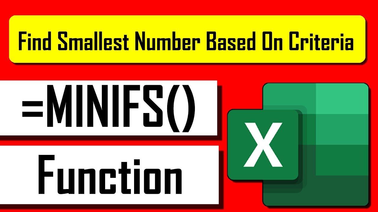 How to Use MINIFS Function in Microsoft Excel