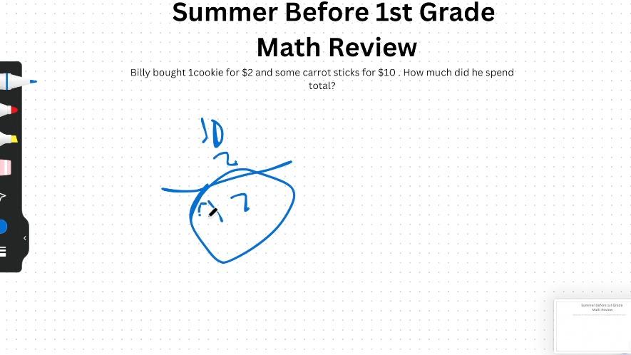 Summer Before 1st Grade Math Review