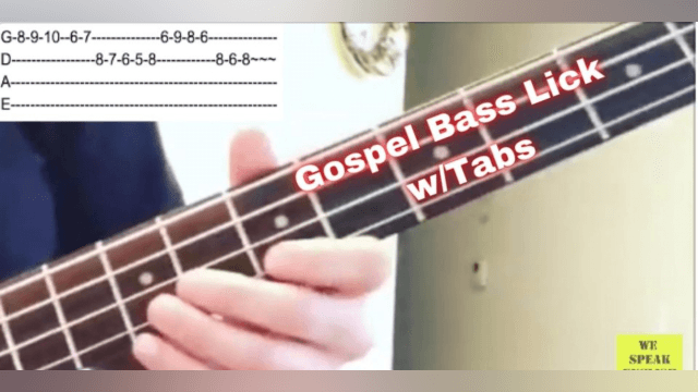 Gospel Bass Lick in Ab Minor with Tabs