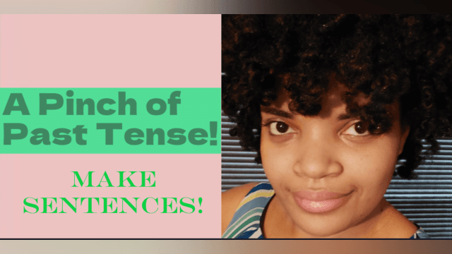 A Pinch of Past Tense 2: How To Make Sentences!