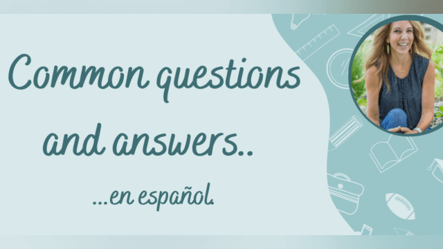 Common Questions (and answers!) in Spanish...For Kids (of all ages)