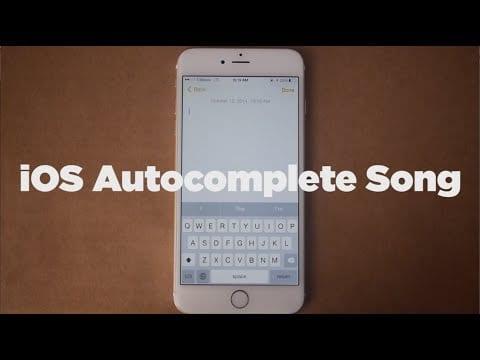 Stuck Writing Lyrics? Maybe iOS 8's Autocomplete Feature Can Help