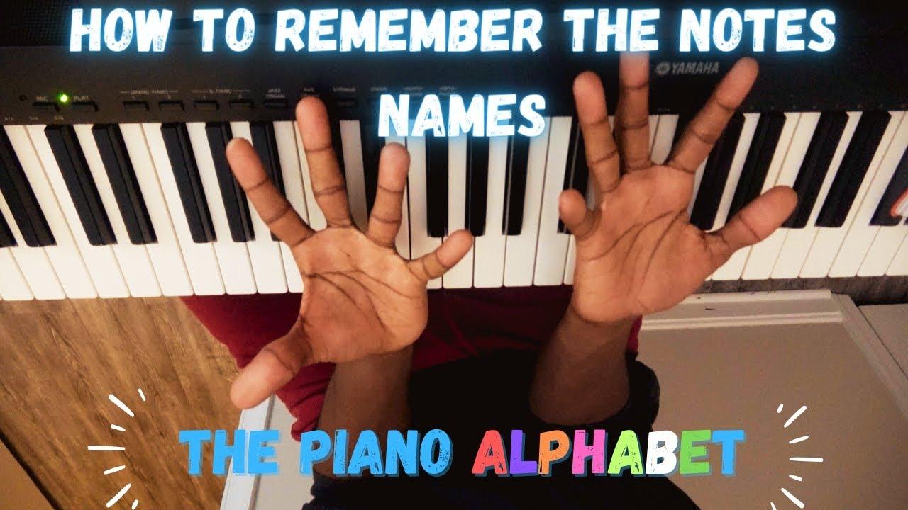 The Names Of Piano Notes: The Piano Alphabet