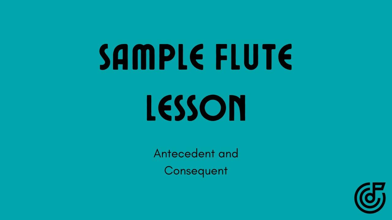 Sample Lesson-Antecedent and Consequent