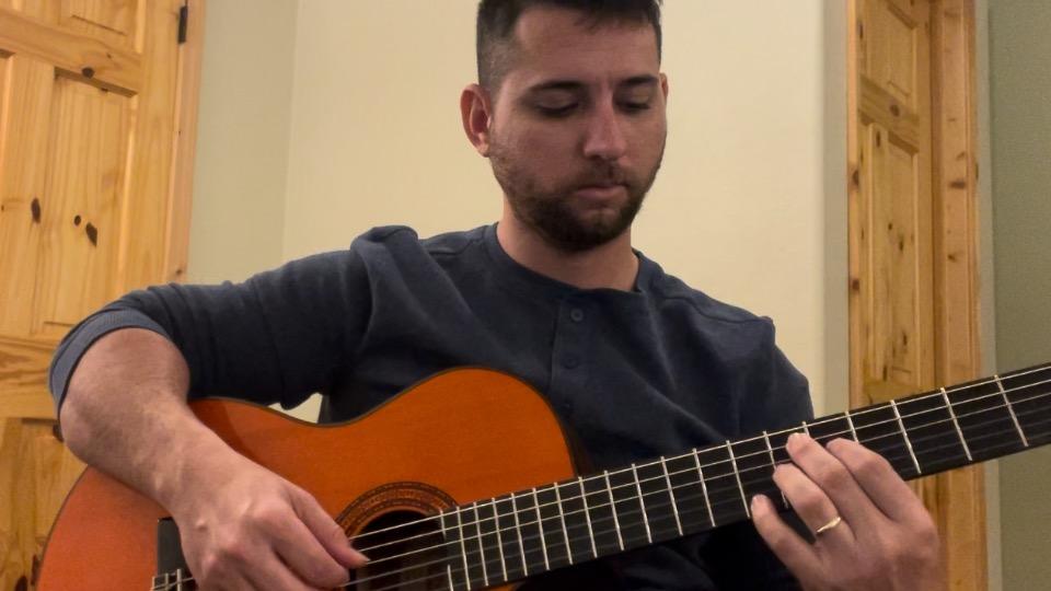 Practice on acustic guitar 