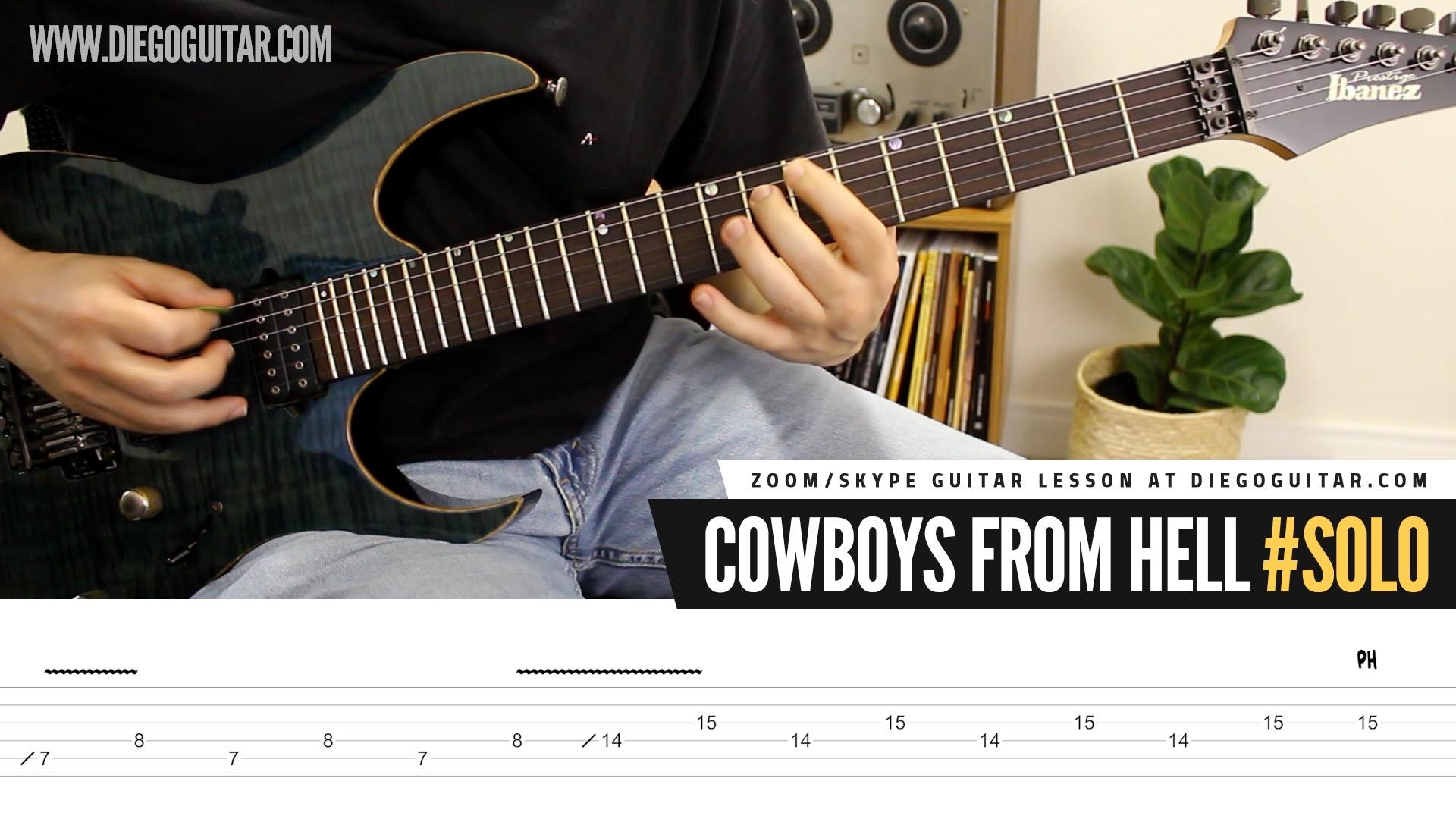 Pantera Cowboys From Hell Guitar Solo Lesson | Tab | Tutorial