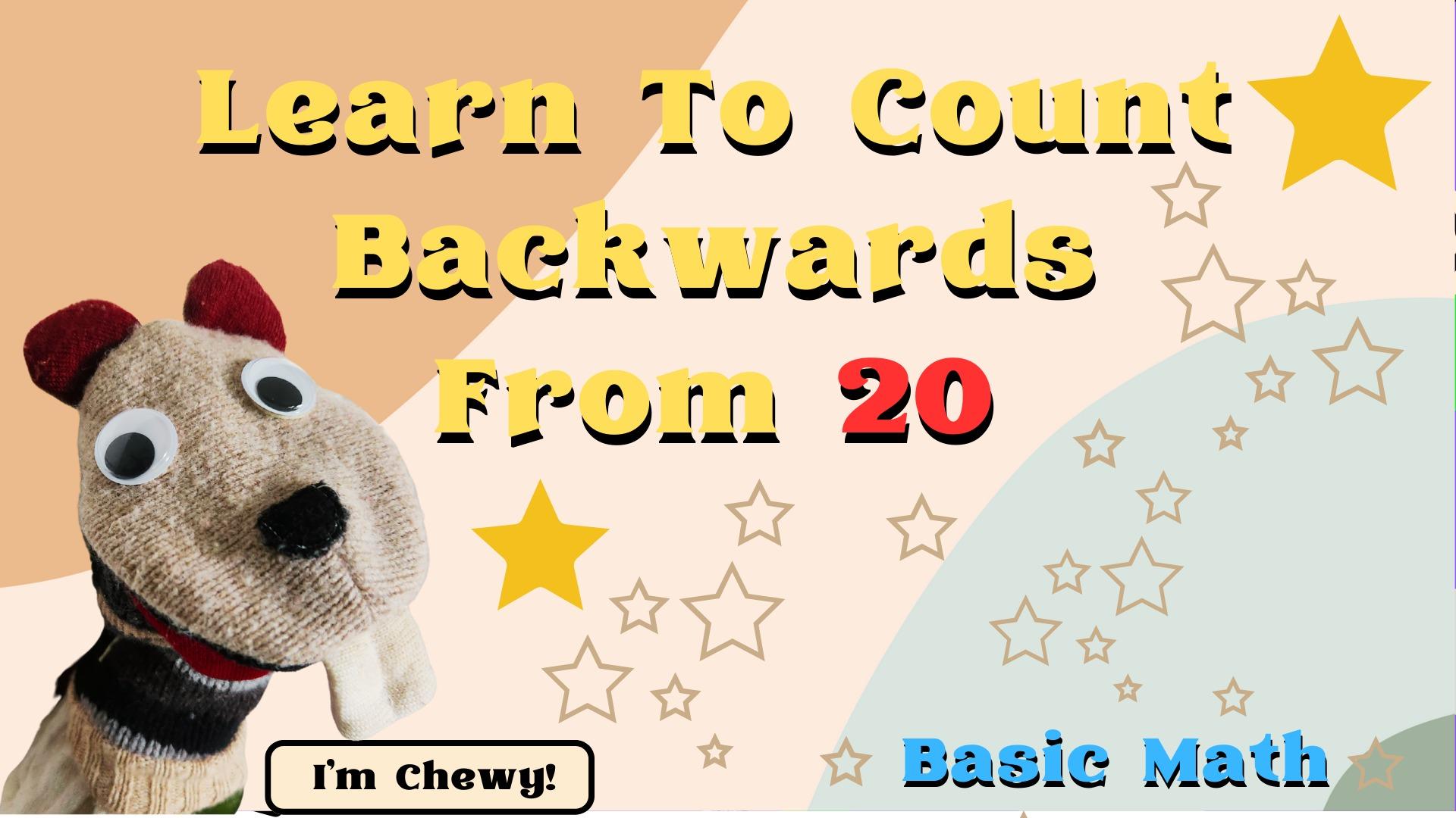 Let's Count Backwards From 20 With Me | Fun Basic Math