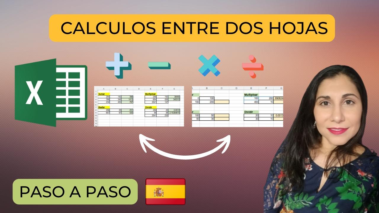 Excel: Sumar, Restar, Multiplicar y Dividir ENTRE 2 Hojas!
