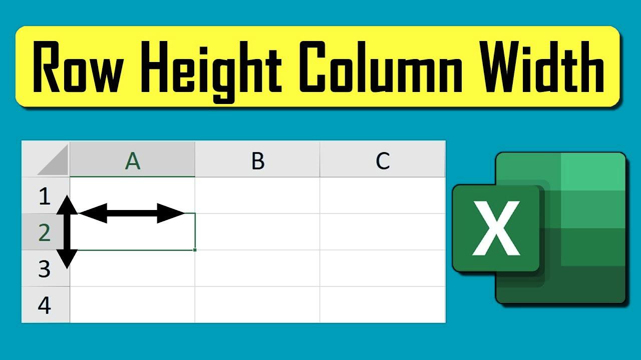 How to Change the Width in a Colum & Height in a Row in Microsoft Excel