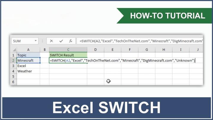 SWITCH – The Condensed IF Function in Microsoft Excel