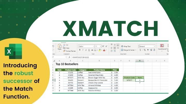 How to Use the New & Improved XMATCH in Microsoft Excel