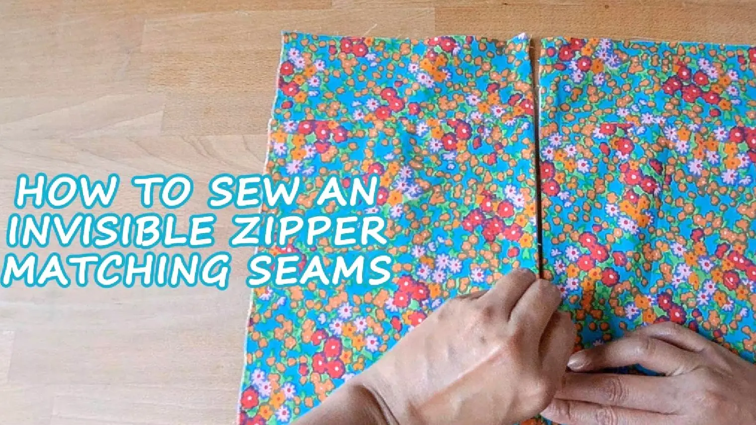 Sew an Invisible zipper step by step beginner friendly