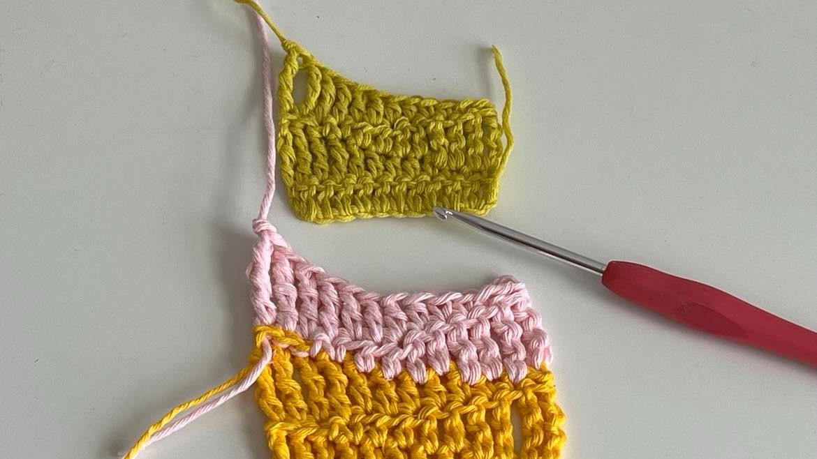 Basic Crochet Stitches in One Row