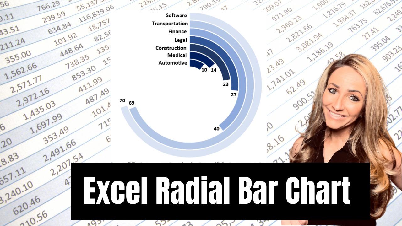 Radial bar chart in Excel
