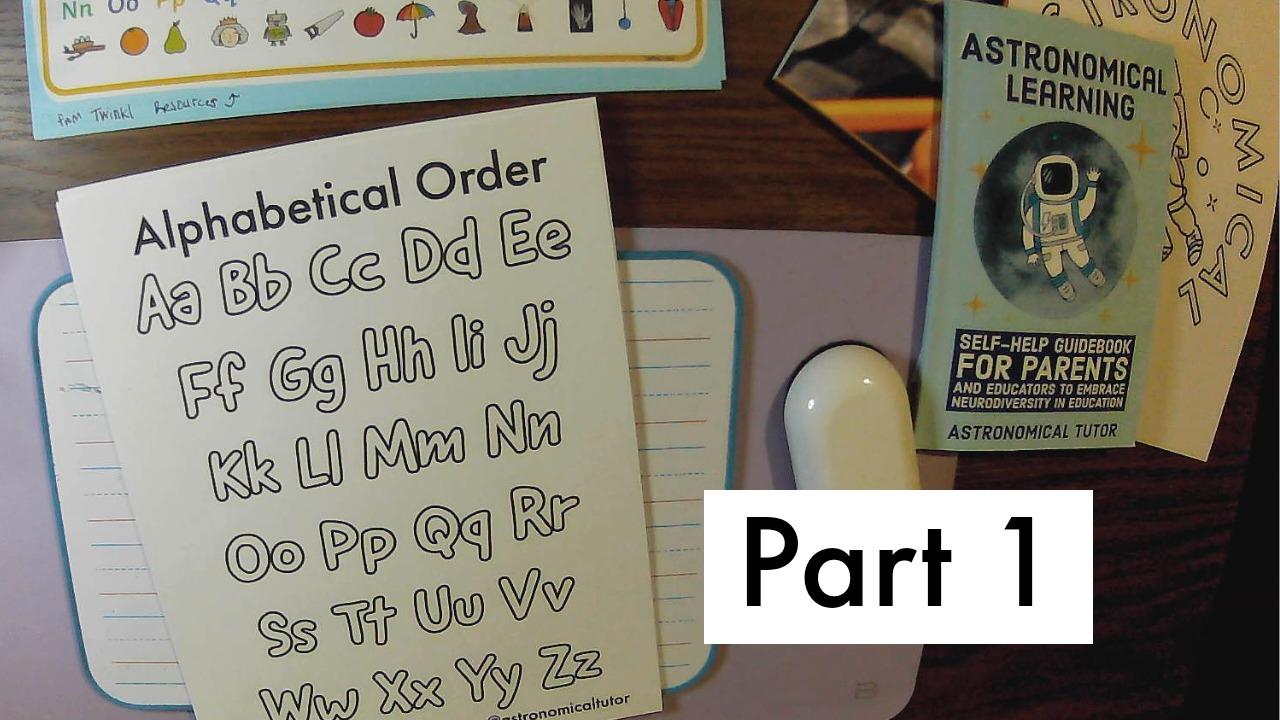 Alphabetical Order Handwriting Practice