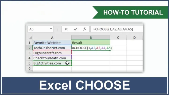 Introduction to the CHOOSE Function in Microsoft Excel