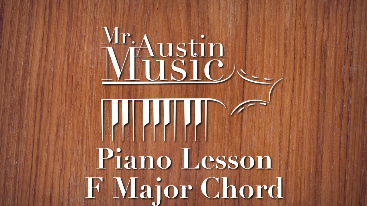 Pian Lesson - F Major Chord