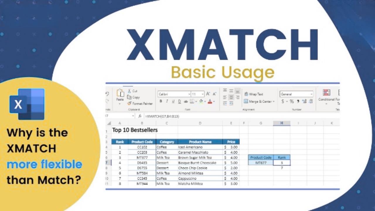 What are the Basic Usage of XMATCH Function in Microsoft Excel