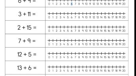 1st Grade Math - Adding on a Number Line