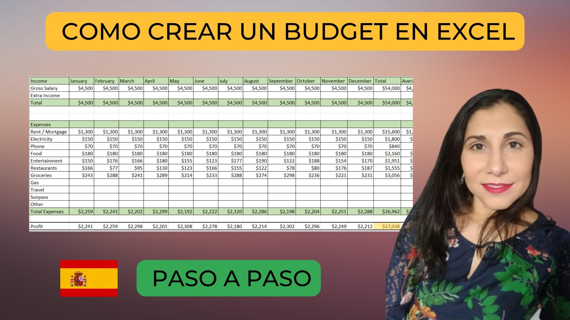 Como Hacer un Budget en Excel - Rapido y sin QUickBooks