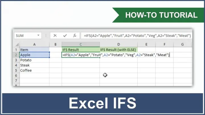 Introduction to the IFS Function in Microsoft Excel